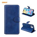 For iPhone 12 mini ENKAY Hat-Prince Horizontal Flip Leather Case with Holder & Card Slots & Wallet(Dark Blue)