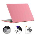 For MacBook Air 13.6 2022/2024 A2681 M2 / A3113 M3 EU Version ENKAY 3 in 1 Matte Laptop Case with TPU Keyboard Film / Anti-dust Plugs (Pink)