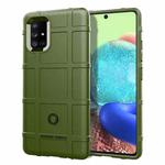 For Motorola Moto G9 Plus  Full Coverage Shockproof TPU Case(Army Green)