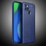 For OPPO Realme V3 Litchi Texture TPU Shockproof Case(Navy Blue)