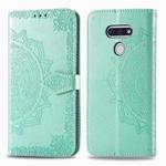 For LG Style3 L-41A Mandala Flower Embossed Horizontal Flip Leather Case with Bracket / Card Slot / Wallet / Lanyard(Green)