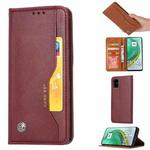 For Xiaomi Mi 10T / Mi 10T Pro Knead Skin Texture Horizontal Flip Leather Case with Photo Frame & Holder & Card Slots & Wallet(Wine Red)