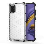 For Samsung Galaxy M51 (Side Fingerprint) Shockproof Honeycomb PC + TPU Case(White)