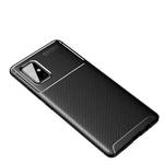 For OnePlus 8T Carbon Fiber Texture Shockproof TPU Case(Black)