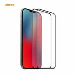 For iPhone 12 Pro Max 2pcs ENKAY Hat-Prince 0.26mm 9H 6D Curved Full Coverage Tempered Glass Protector