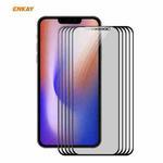 For iPhone 12 / 12 Pro 5pcs ENKAY Hat-Prince 0.26mm 9H 6D Privacy Anti-spy Full Screen Tempered Glass Film 6.1