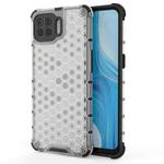 For OPPO F17 Pro  Shockproof Honeycomb PC + TPU Case(White)