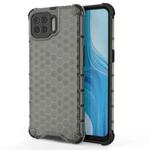 For OPPO A73 Shockproof Honeycomb PC + TPU Case(Grey)