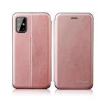 For Samsung Galaxy Note20 Ultra Integrated Voltage Retro Texture Magnetic TPU+PU Leather Case with Card Slot & Holder(Rose Gold)
