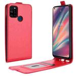 For WIKO View 5 R64 Texture Single Vertical Flip Leather Protective Case with Card Slots & Photo Frame(Red)
