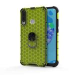 For Huawei Y7p 2020 Shockproof Honeycomb PC + TPU Ring Holder Protection Case(Green)