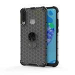 For Huawei Y7p 2020 Shockproof Honeycomb PC + TPU Ring Holder Protection Case(Grey)
