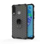 For Huawei Y6p 2020 Shockproof Honeycomb PC + TPU Ring Holder Protection Case(Grey)