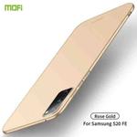 For Samsung Galaxy S20 FE MOFI Frosted PC Ultra-thin Hard Case(Gold)