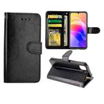 For Huawei Enjoy 20 Crazy Horse Texture Leather Horizontal Flip Protective Case with Holder & Card Slots & Wallet & Photo Frame(Black)