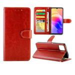 For Huawei Enjoy 20 Crazy Horse Texture Leather Horizontal Flip Protective Case with Holder & Card Slots & Wallet & Photo Frame(Brown)