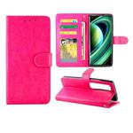 For Xiaomi Mi 10 Ultra Crazy Horse Texture Leather Horizontal Flip Protective Case with Holder & Card Slots & Wallet & Photo Frame(Magenta)