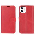 For iPhone 12 mini Retro Calf Pattern Buckle Horizontal Flip Leather Case with Holder & Card Slot & Wallet (Red)