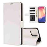 For OPPO Reno4 SE R64 Texture Single Horizontal Flip Protective Case with Holder & Card Slots & Wallet& Photo Frame(White)