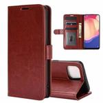 For OPPO Reno4 SE R64 Texture Single Horizontal Flip Protective Case with Holder & Card Slots & Wallet& Photo Frame(Brown)