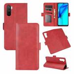 For Huawei Mate 40 lite/Maimang 9 Dual-side Magnetic Buckle Horizontal Flip Leather Case with Holder & Card Slots & Wallet(Red)