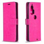 For Motorola Edge+ Crazy Horse Texture Horizontal Flip Leather Case with Holder & Card Slots & Wallet & Photo Frame(Rose)