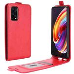 For OPPO Realme X7 Pro R64 Texture Single Vertical Flip Leather Protective Case with Card Slots & Photo Frame(Red)