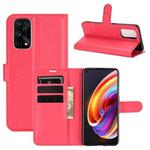 For OPPO Realme X7 Pro Litchi Texture Horizontal Flip Protective Case with Holder & Card Slots & Wallet(Red)