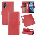 For Oppo Realme X7 Dual-side Magnetic Buckle Horizontal Flip Leather Case with Holder & Card Slots & Wallet(Red)