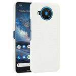 For Nokia 8.3 Shockproof Crocodile Texture PC + PU Case(White)