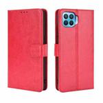 For OPPO F17 Pro /A93 /Reno4 Lite Retro Crazy Horse Texture Horizontal Flip Leather Case , with Holder & Card Slots & Photo Frame(Red)