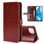 For OPPO F17 Pro R64 Texture Single Horizontal Flip Protective Case with Holder & Card Slots & Wallet& Photo Frame(Brown)