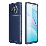 For Xiaomi Mi 10T Lite 5G Carbon Fiber Texture Shockproof TPU Case(Blue)