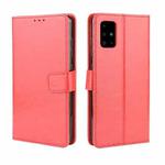 For Samsung Galaxy M51 Retro Crazy Horse Texture Horizontal Flip Leather Case with Holder & Card Slots & Photo Frame(Red)