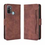 For OPPO A53 2020 / A53S 2020 / A33 Wallet Style Skin Feel Calf Pattern Leather Case with Separate Card Slot(Brown)