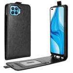 For OPPO F17 Pro R64 Texture Single Vertical Flip Leather Protective Case with Card Slots & Photo Frame(Black)