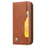 Knead Skin Texture Horizontal Flip Leather Case for iPhone 6 & 6s / 7 & 8, with Photo Frame & Holder & Card Slots & Wallet(Brown)