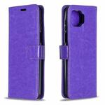 For Motorola Moto G 5G Plus Crazy Horse Texture Horizontal Flip Leather Case with Holder & Card Slots & Wallet & Photo Frame(Purple)