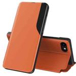 For iPhone SE 2022 / SE 2020 / 8 / 7 / 6 & 6s Attraction Flip Holder Leather Phone Case(Orange)
