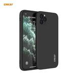 For iPhone 11 Pro Max Hat-Prince ENKAY ENK-PC066 Liquid Silicone Straight Edge Shockproof Protective Case(Black)