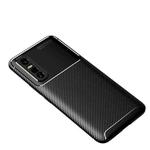 For vivo Y73s Carbon Fiber Texture Shockproof TPU Case(Black)