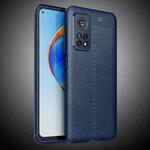 For Xiaomi Mi 10T Pro Litchi Texture TPU Shockproof Case(Navy Blue)