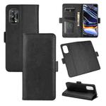 For OPPO Realme 7 Pro Dual-side Magnetic Buckle Horizontal Flip Leather Case with Holder & Card Slots & Wallet(Black)