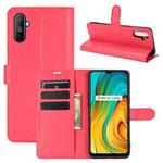 For OPPO Realme C3 Fingerprint-free version Litchi Texture Horizontal Flip Protective Case with Holder & Card Slots & Wallet(Red)