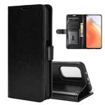 For Xiaomi Mi 10T / 10T Pro R64 Texture Single Horizontal Flip Protective Case with Holder & Card Slots & Wallet& Photo Frame(Black)