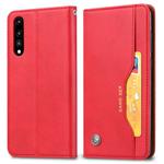 Knead Skin Texture Horizontal Flip Leather Case for Huawei P20, with Photo Frame & Holder & Card Slots & Wallet(Red)