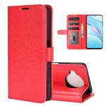 For Xiaomi Mi 10T Lite R64 Texture Single Horizontal Flip Protective Case with Holder & Card Slots & Wallet& Photo Frame(Red)