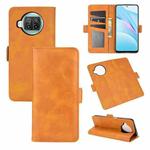 For Xiaomi Mi 10T Lite Dual-side Magnetic Buckle Horizontal Flip Leather Case with Holder & Card Slots & Wallet(Yellow)