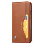 Knead Skin Texture Horizontal Flip Leather Case for Huawei Nova 3e / P20 Lite, with Photo Frame & Holder & Card Slots & Wallet(Brown)