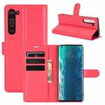 For Motorola Edge Litchi Texture Horizontal Flip Protective Case with Holder & Card Slots & Wallet(Red)